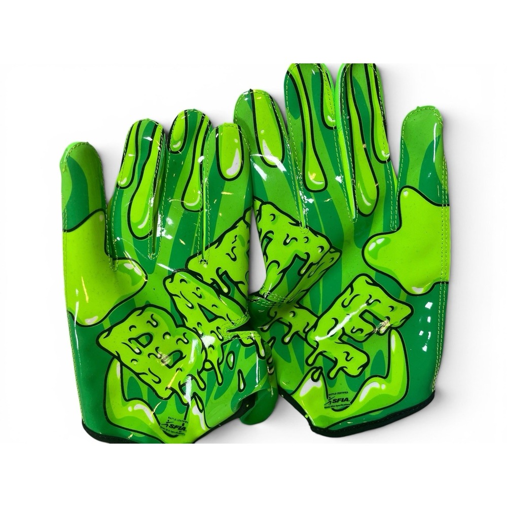 Battle Sports Youth "Slime" Doom Speed Receiver Football Glove XL